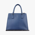 Bi-Color Zip Front Pocket Blue SAFFIANO Leather BN2674 7/Dバイカラー ジップ フロント ポケット ブルー サフィアーノレザー BN2674 7/D