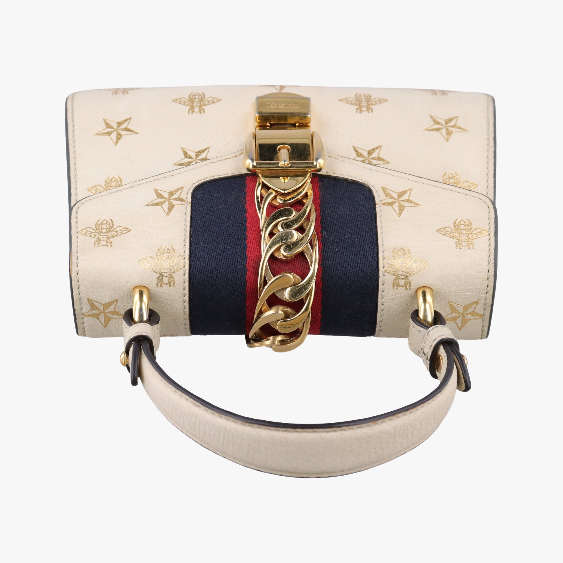 Sylvie Ivory×navy×red Leather 470270 G029644752シルヴィ アイボリー×ネイビー×レッド レザー 470270 G029644752