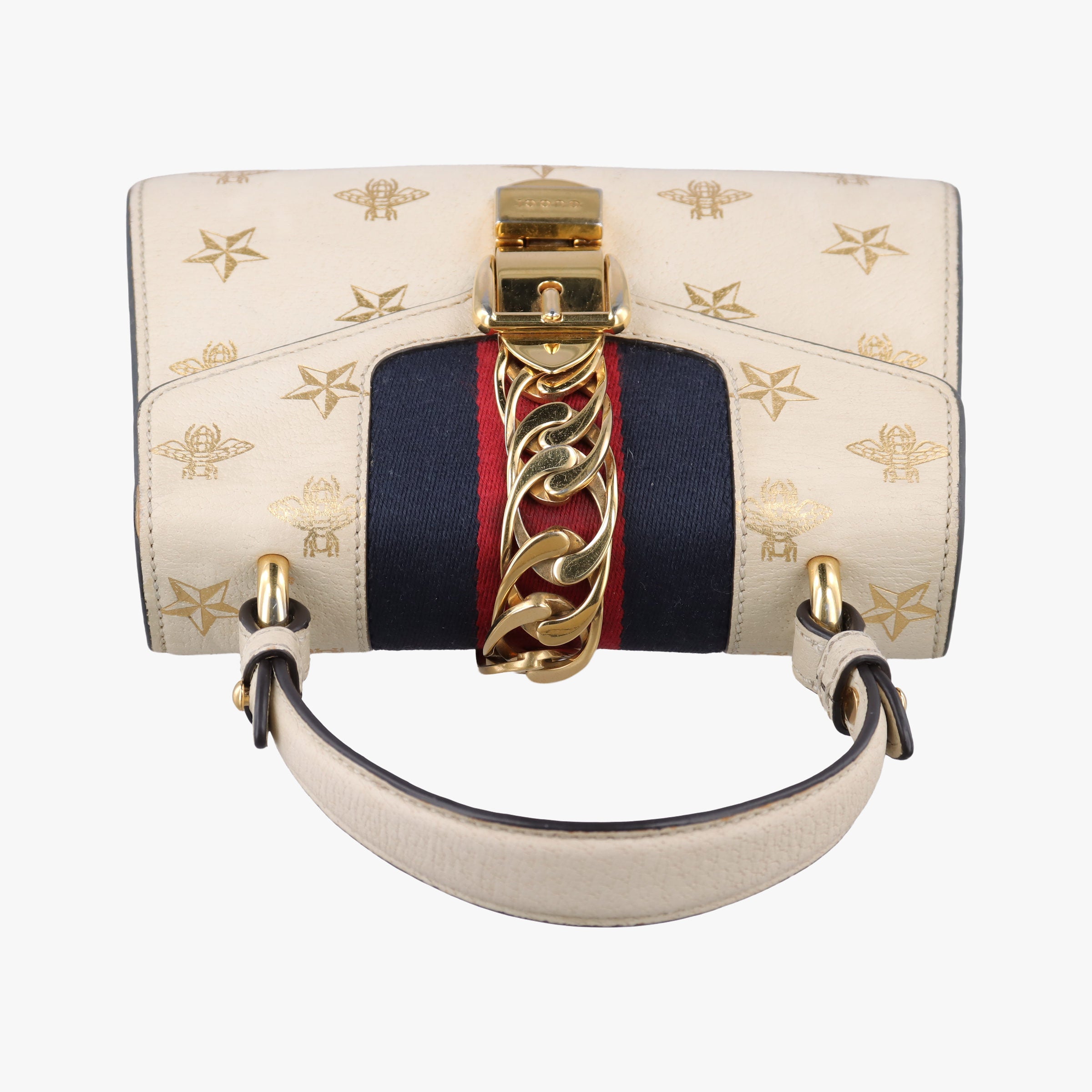Sylvie Ivory×navy×red Leather 470270 G029644752シルヴィ アイボリー×ネイビー×レッド レザー 470270 G029644752