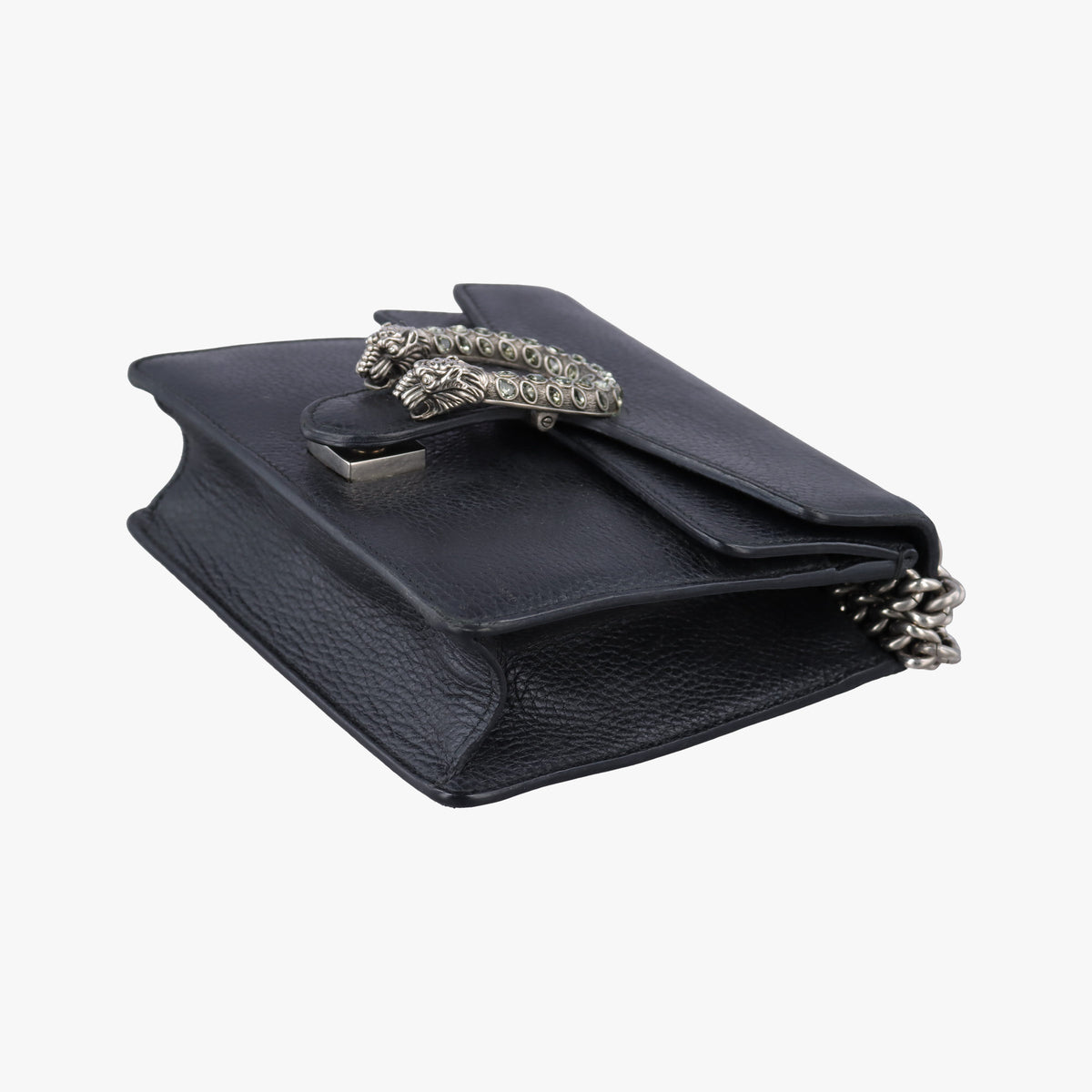Pre-owned Gucci Dionysus Black Leather 421970 shoulderbag | stylenewstar