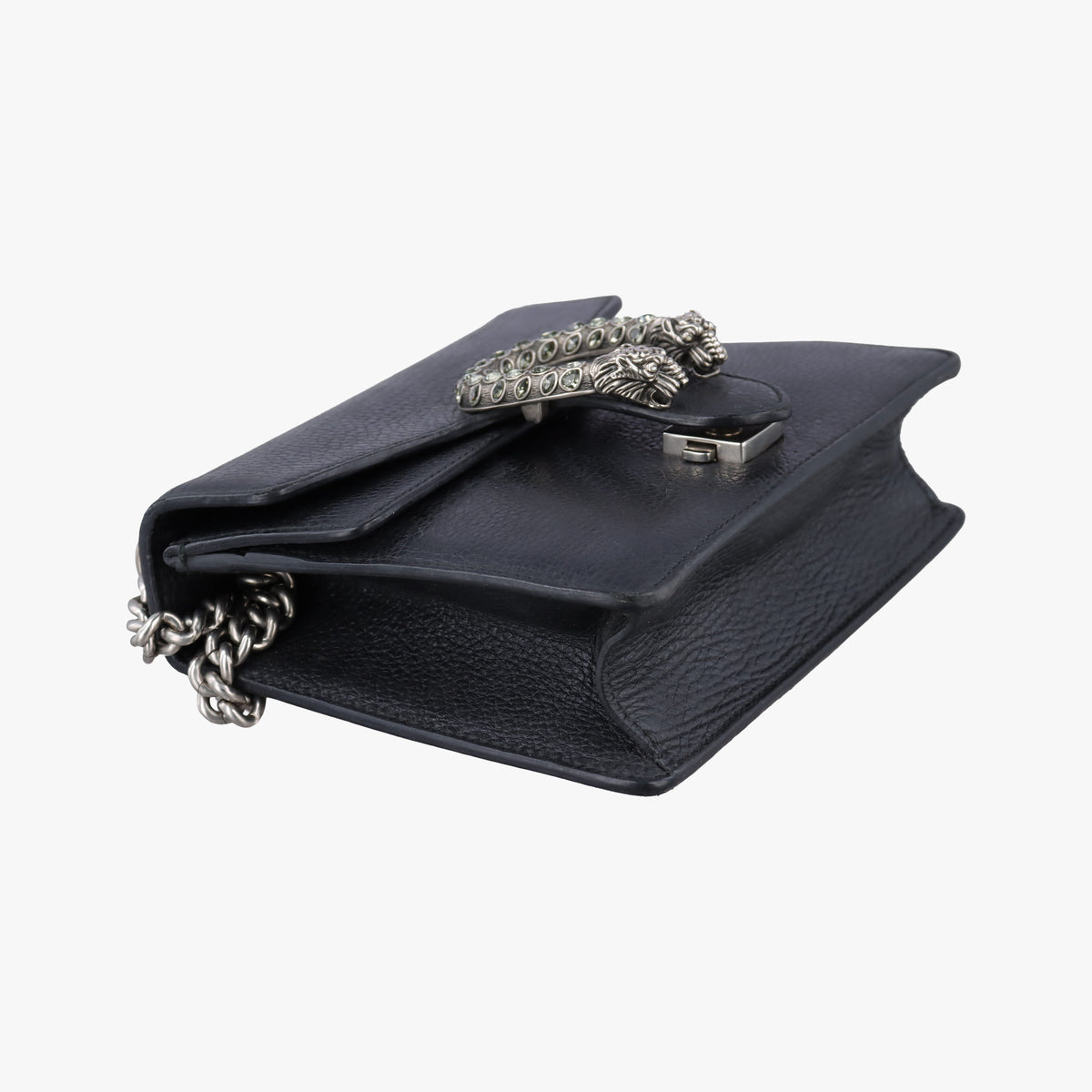 Pre-owned Gucci Dionysus Black Leather 421970 shoulderbag | stylenewstar