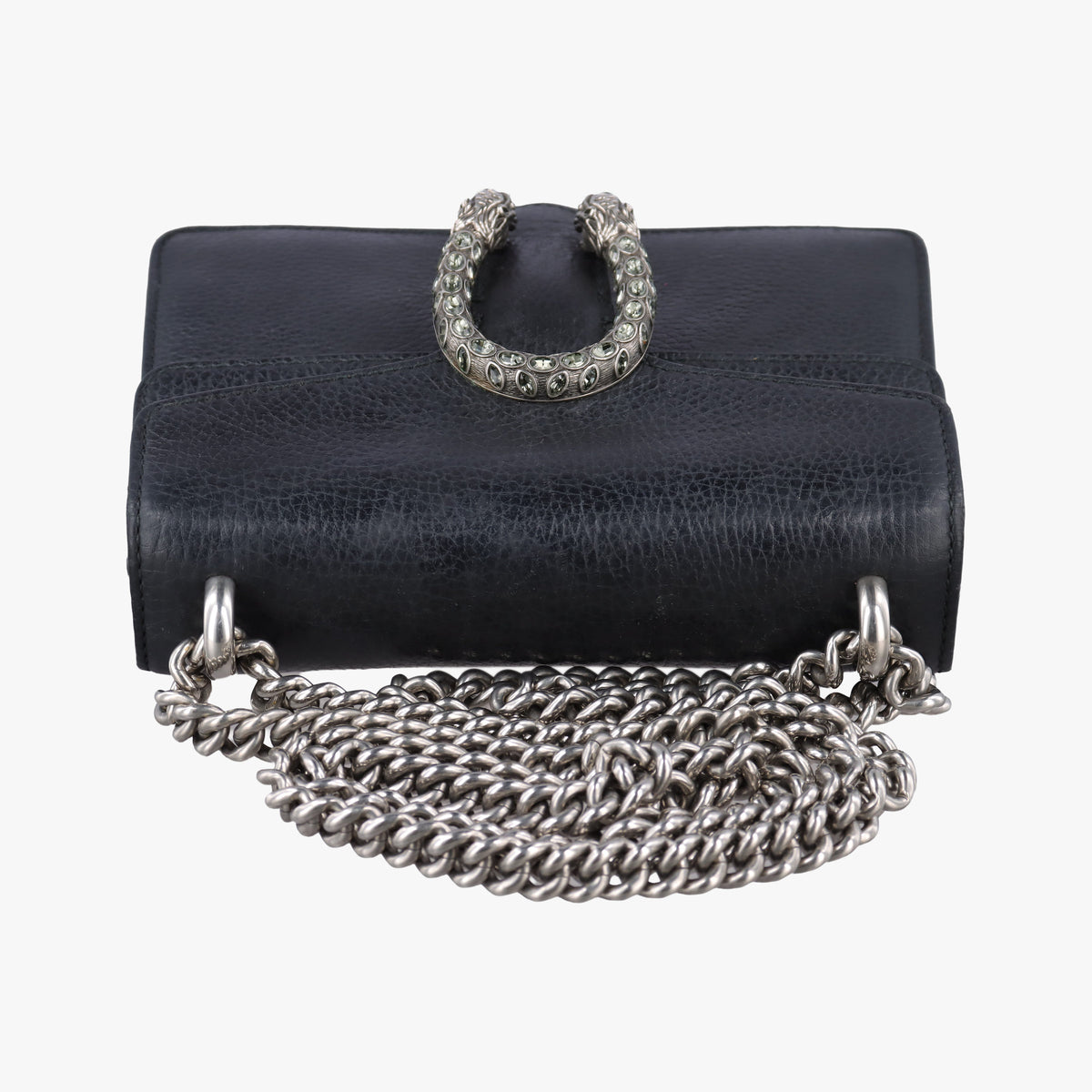 Pre-owned Gucci Dionysus Black Leather 421970 shoulderbag | stylenewstar