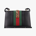 Sylvie Black×green×red Leather 421882 E021240504シルヴィ ブラック×グリーン×レッド レザー 421882 E021240504