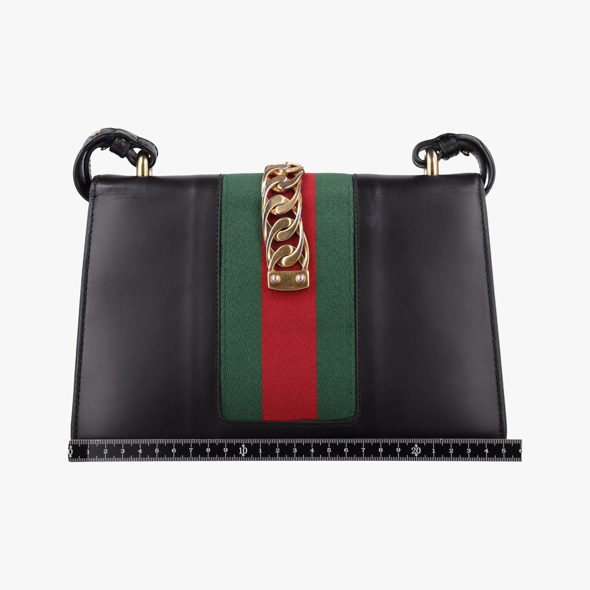 Sylvie Black×green×red Leather 421882 E021240504シルヴィ ブラック×グリーン×レッド レザー 421882 E021240504