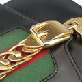 Sylvie Black×green×red Leather 421882 E021240504シルヴィ ブラック×グリーン×レッド レザー 421882 E021240504