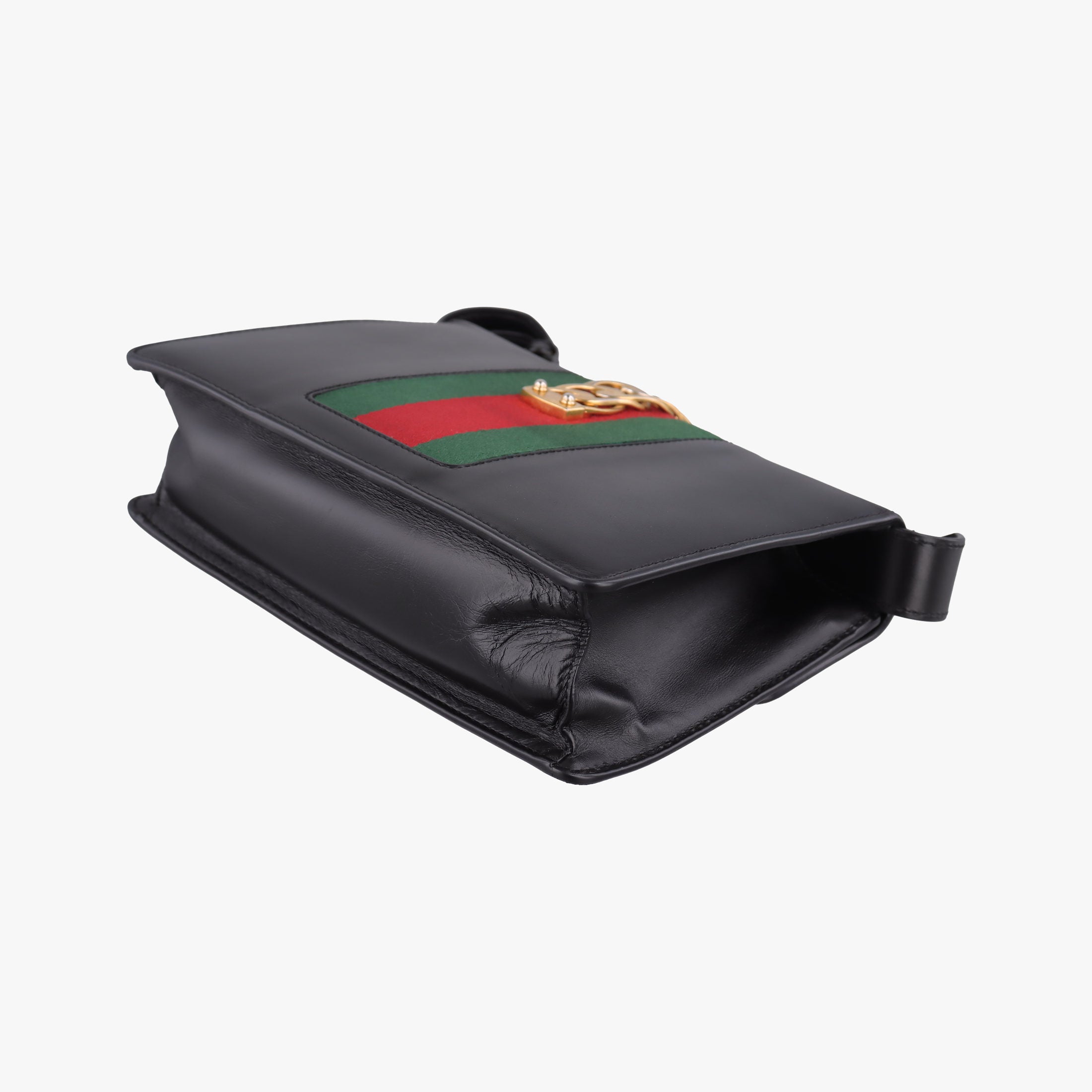 Sylvie Black×green×red Leather 421882 E021240504シルヴィ ブラック×グリーン×レッド レザー 421882 E021240504