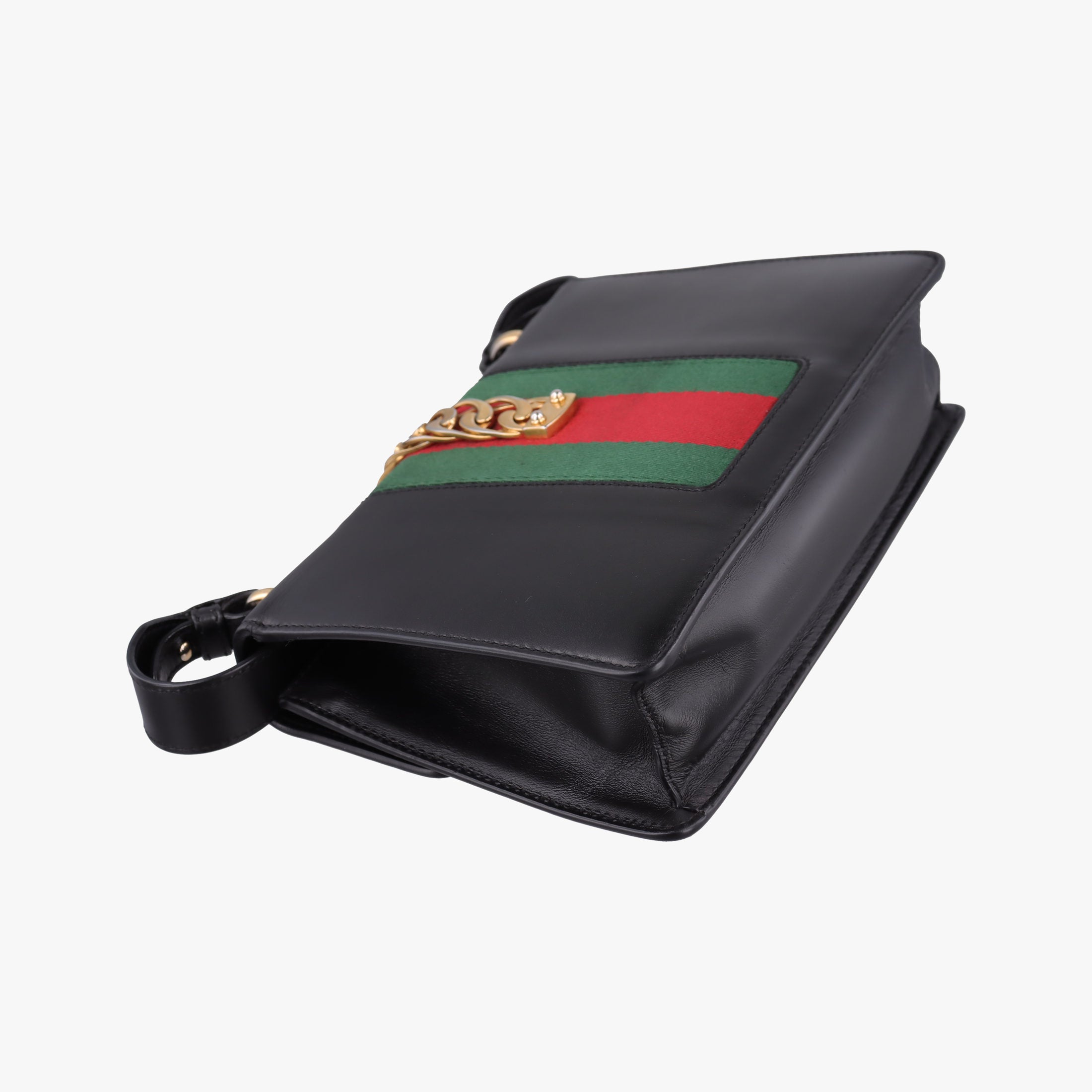 Sylvie Black×green×red Leather 421882 E021240504シルヴィ ブラック×グリーン×レッド レザー 421882 E021240504