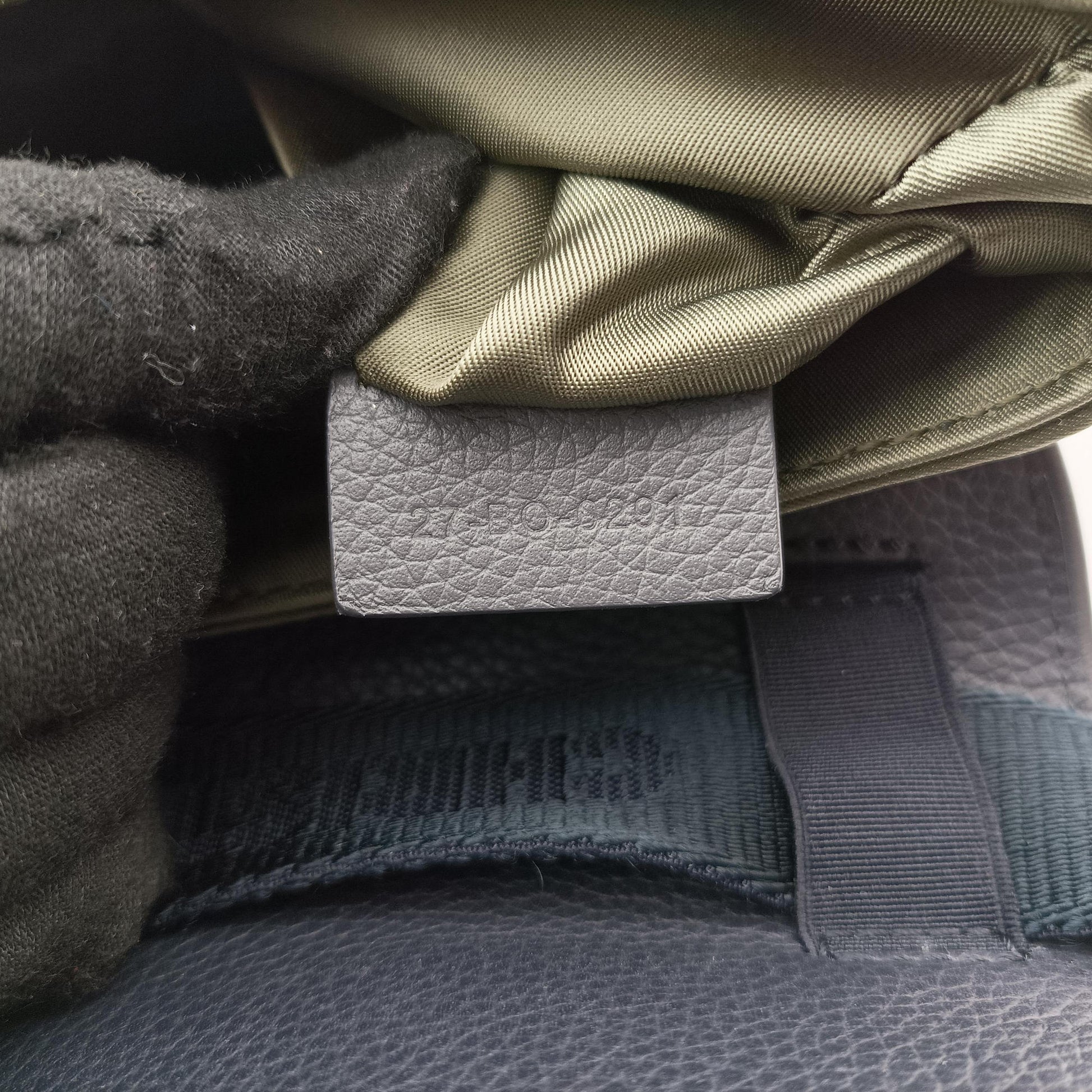 saddle Green×Navy Leather×Nylon 27-BO-0291サドル グリーン×ネイビー レザー×ナイロン 27-BO-0291