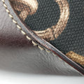 Amalfi bamboo Brown Canvas×Leather 154378 アマルフィ バンブー ブラウン キャンバス×レザー 154378 