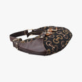 Amalfi bamboo Brown Canvas×Leather 154378 アマルフィ バンブー ブラウン キャンバス×レザー 154378 