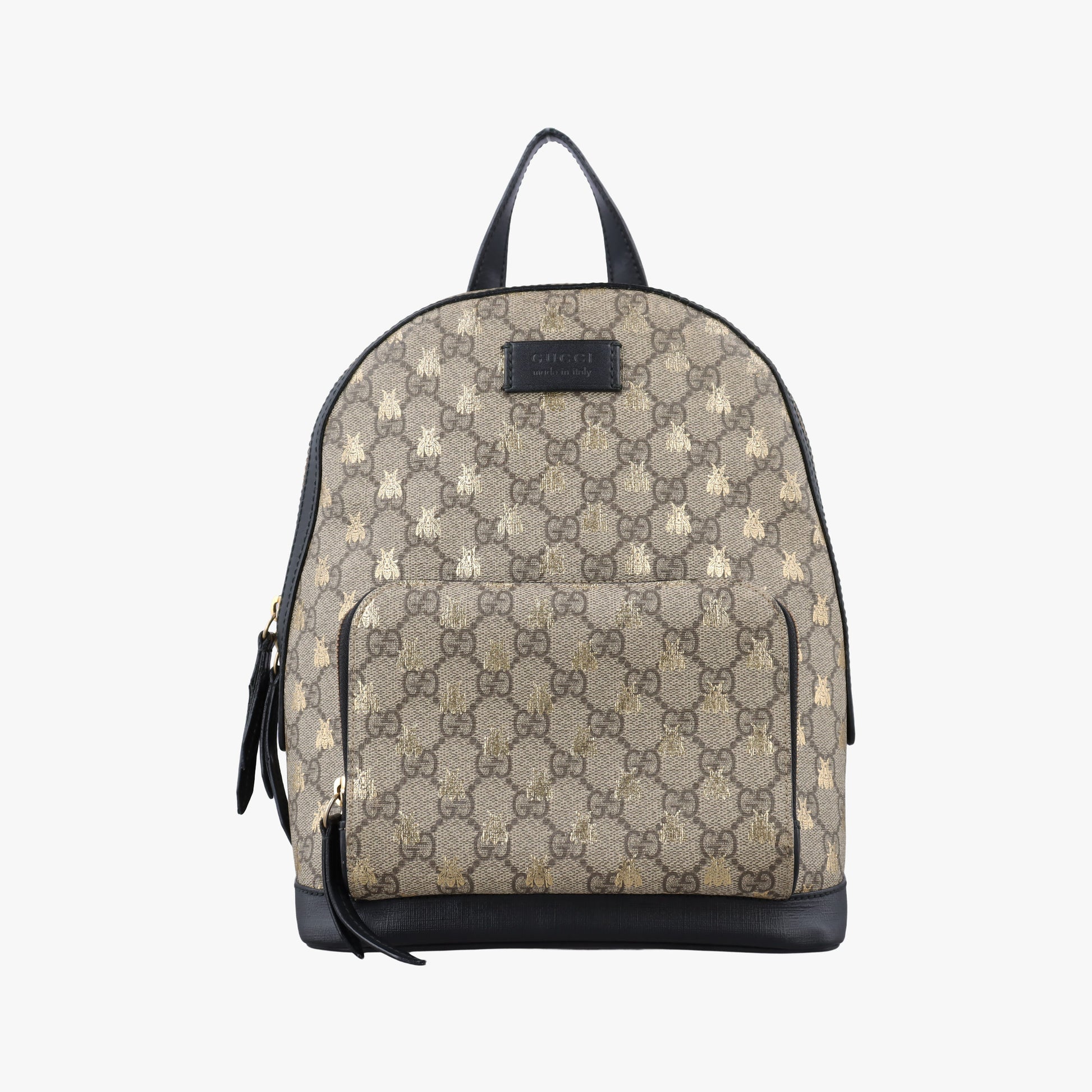 GG Supreme Tian beige×black PVC coated canvas×leather 427042 B023410173GGスプリームティアン ベージュ×ブラック PVCコーティングキャンバス×レザー 427042 B023410173