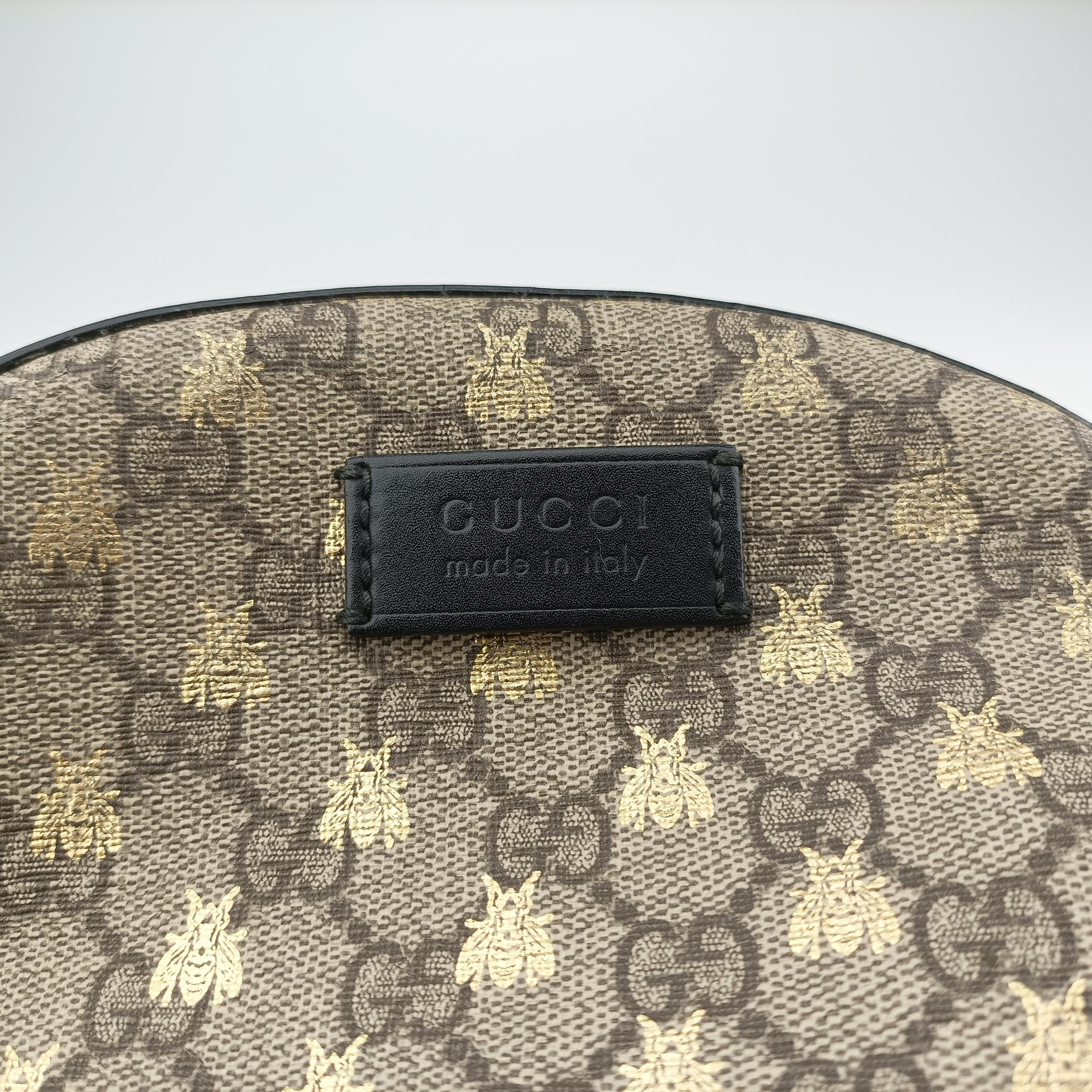 GG Supreme Tian beige×black PVC coated canvas×leather 427042 B023410173GGスプリームティアン ベージュ×ブラック PVCコーティングキャンバス×レザー 427042 B023410173