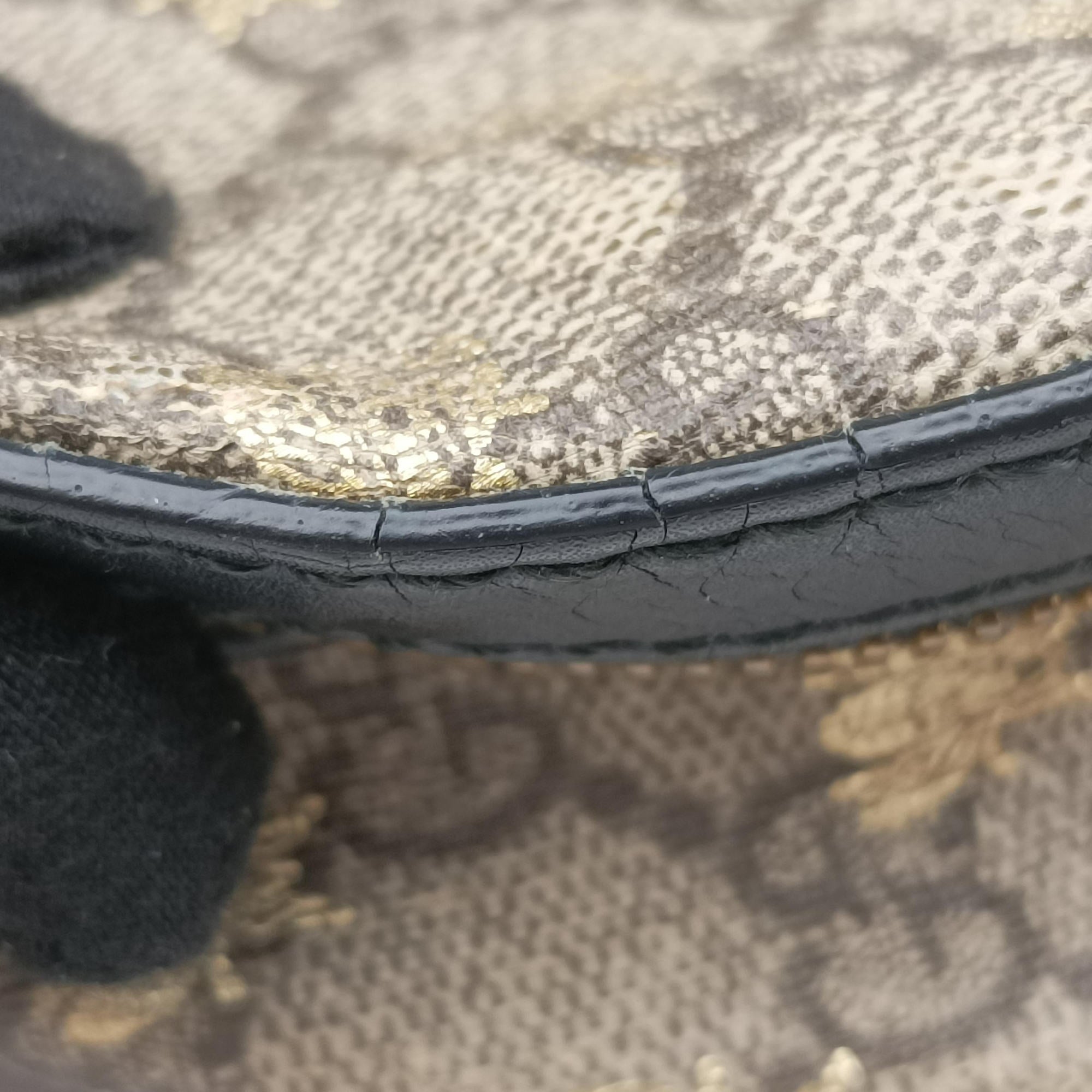 GG Supreme Tian beige×black PVC coated canvas×leather 427042 B023410173GGスプリームティアン ベージュ×ブラック PVCコーティングキャンバス×レザー 427042 B023410173
