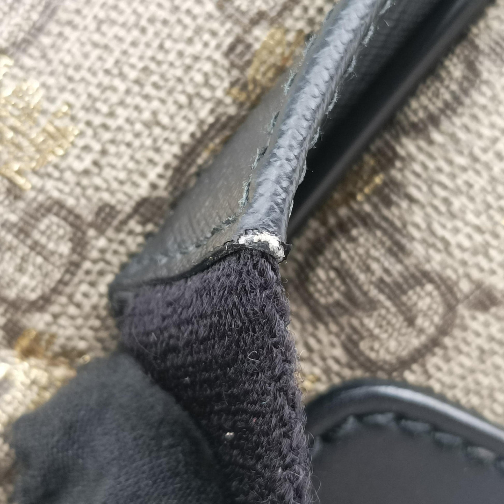 GG Supreme Tian beige×black PVC coated canvas×leather 427042 B023410173GGスプリームティアン ベージュ×ブラック PVCコーティングキャンバス×レザー 427042 B023410173