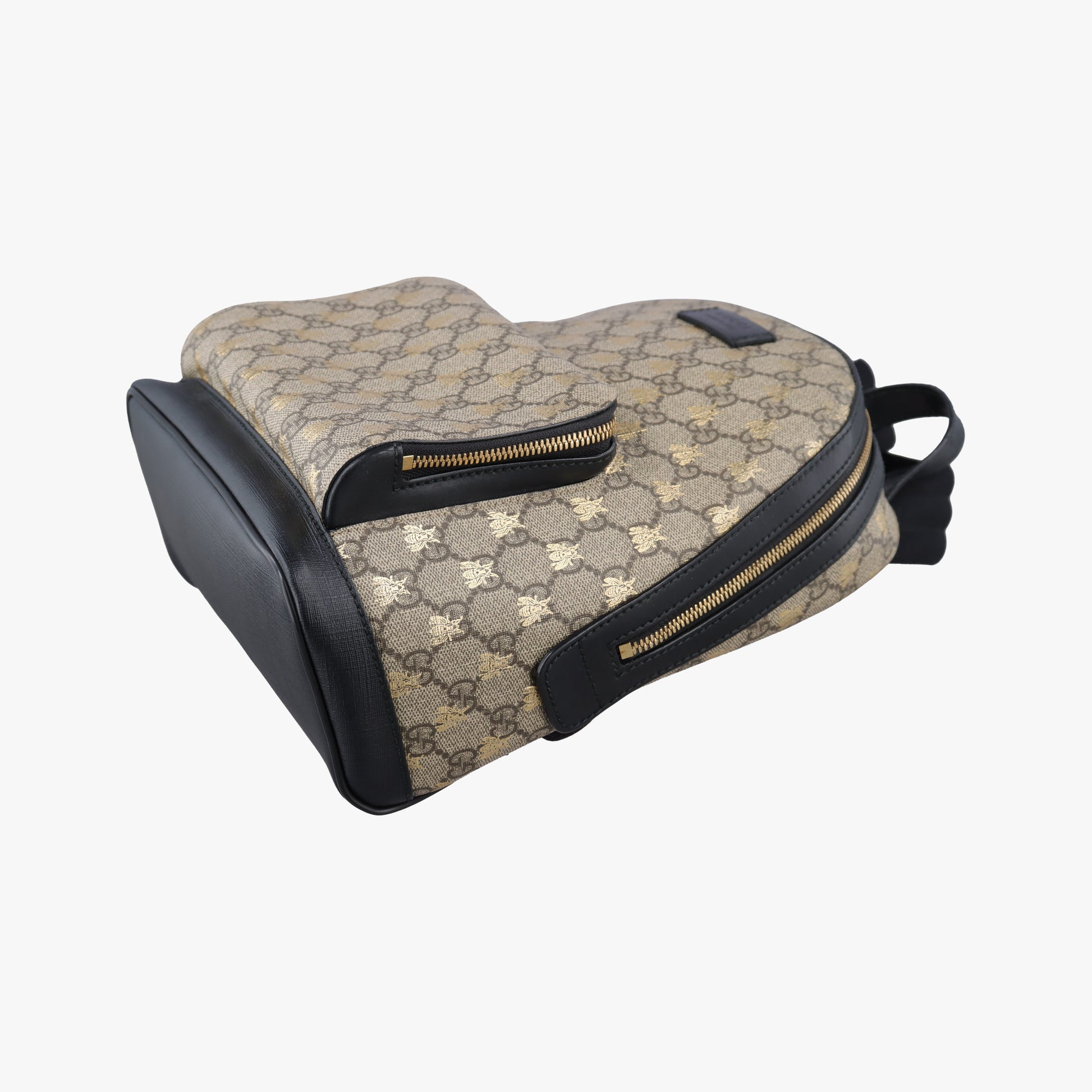 GG Supreme Tian beige×black PVC coated canvas×leather 427042 B023410173GGスプリームティアン ベージュ×ブラック PVCコーティングキャンバス×レザー 427042 B023410173