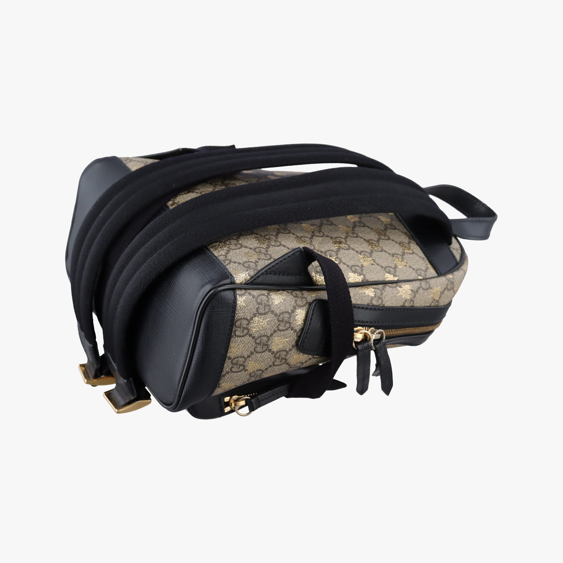 GG Supreme Tian beige×black PVC coated canvas×leather 427042 B023410173GGスプリームティアン ベージュ×ブラック PVCコーティングキャンバス×レザー 427042 B023410173