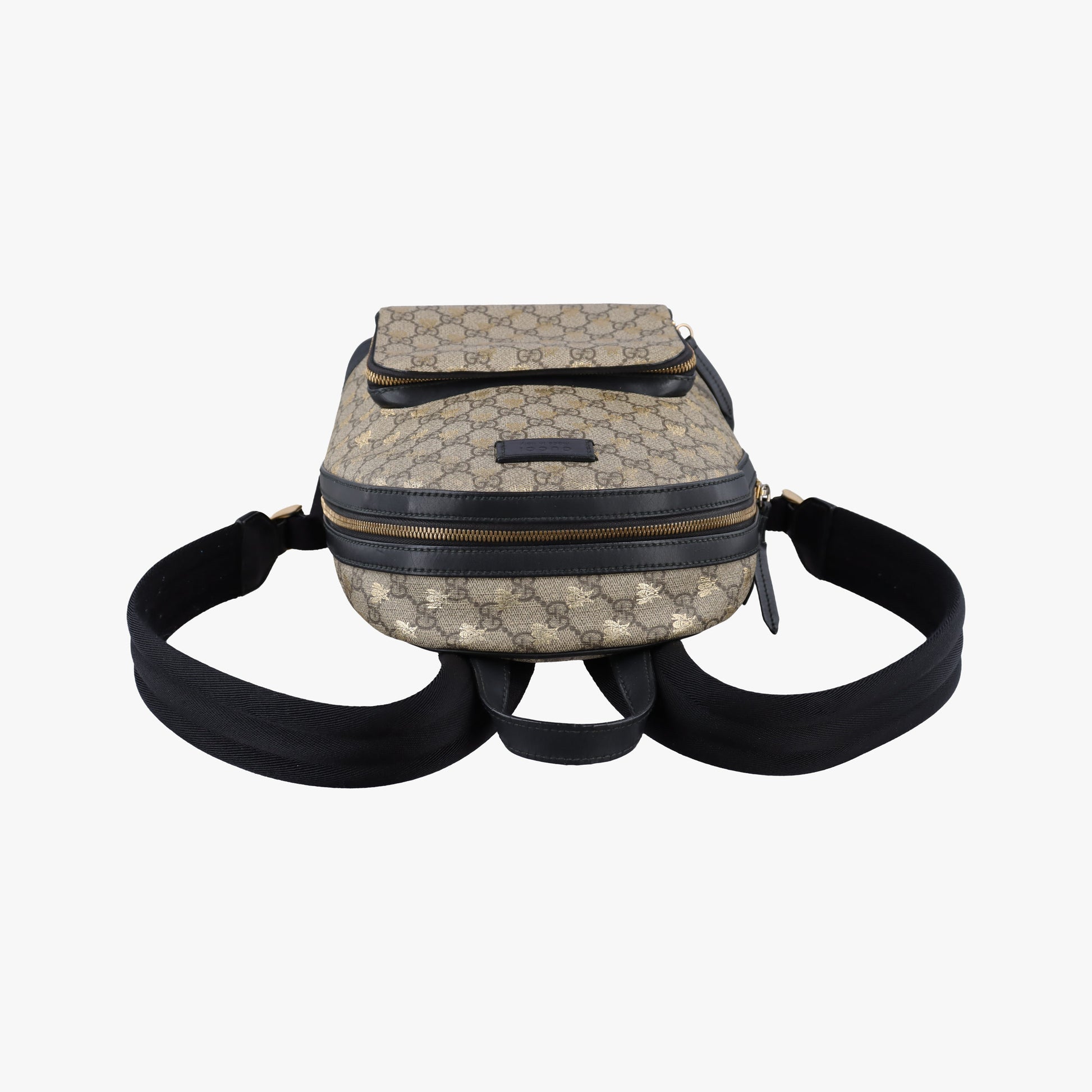 GG Supreme Tian beige×black PVC coated canvas×leather 427042 B023410173GGスプリームティアン ベージュ×ブラック PVCコーティングキャンバス×レザー 427042 B023410173
