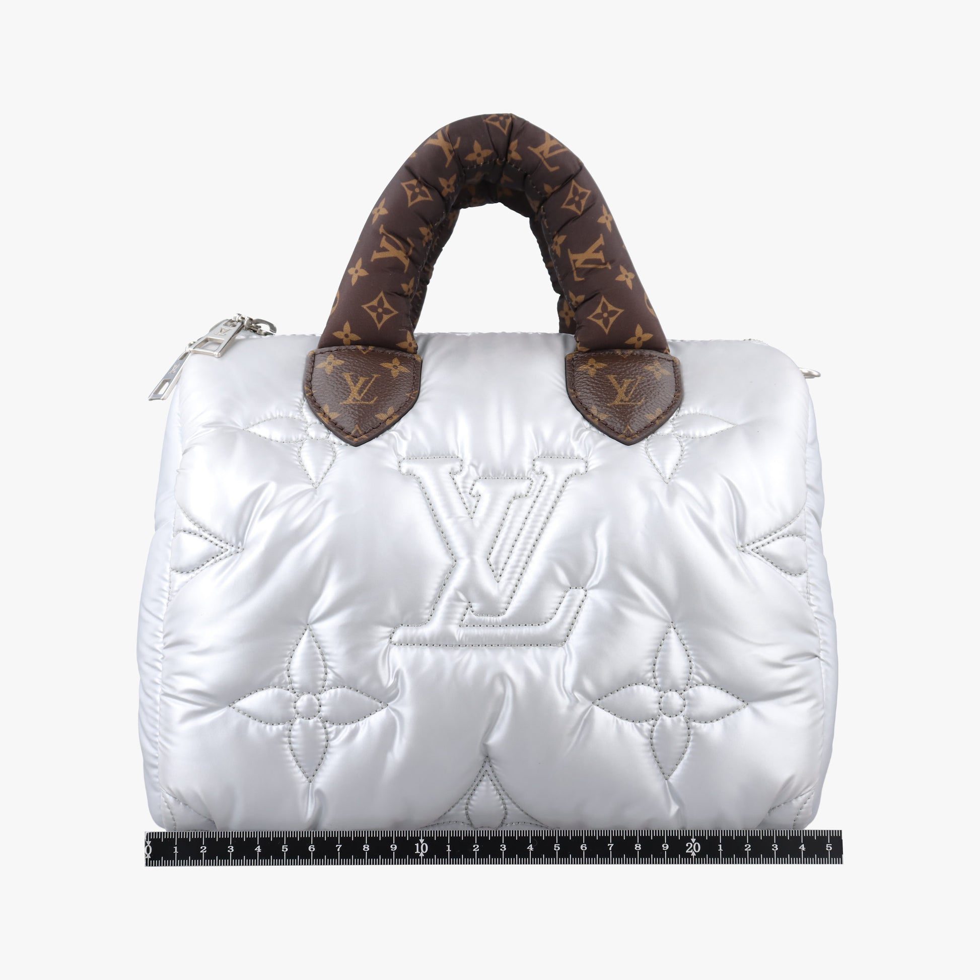 Speedy Bandouliere 25 Silver Recycled metallic nylon M20973 IC Chipスピーディバンドリエール25 シルバー リサイクル メタリック ナイロン M20973 ICチップ