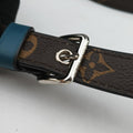 Danube Slim PＭ brown×navy Monogram Canvas×epi M51459 FO3186ダヌーブPＭ モノグラム/ブラウン×ネイビー モノグラムキャンバス×エピ M51459 FO3186