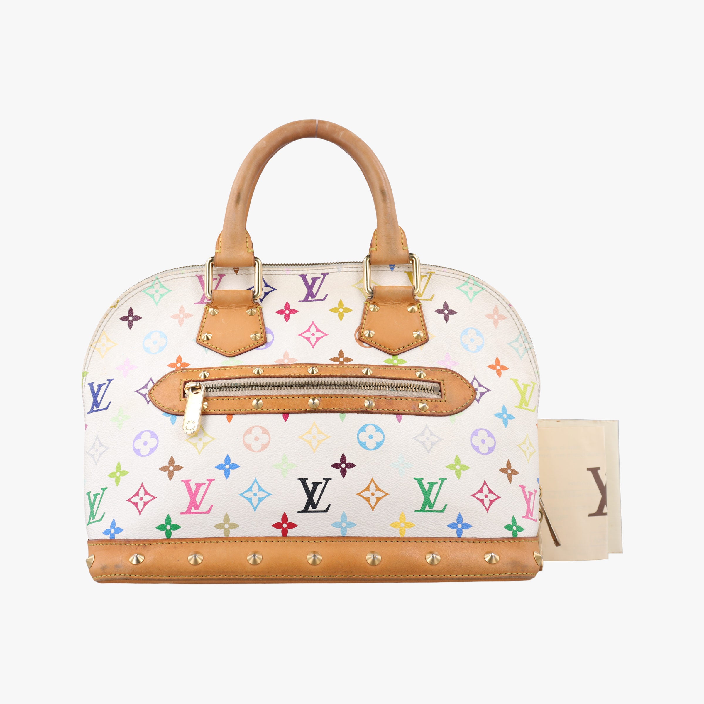 Alma PM white Monogram Multicolor M92647 Lot number unknownアルマ PM ブロン モノグラム マルチカラー M92647 製番不明