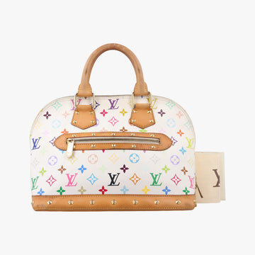 Alma PM white Monogram Multicolor M92647 Lot number unknownアルマ PM ブロン モノグラム マルチカラー M92647 製番不明