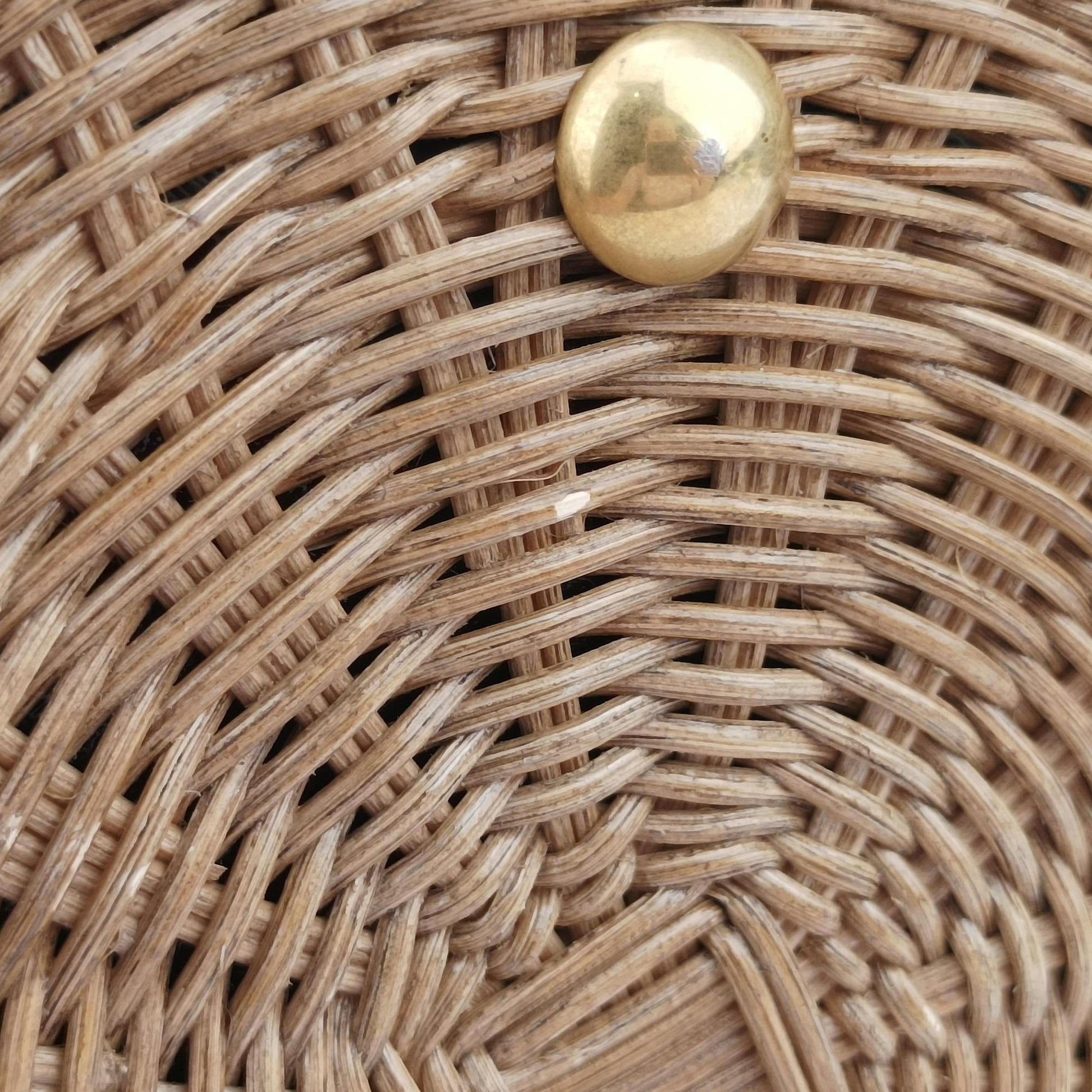 Wicker Basket Beige×navy Natural wicker×Dior oblique jacquard 63-MA-0211ウィッカー バケット ベージュ×ネイビー ナチュラルウィッカー×ディオール オブリーク ジャカード 63-MA-0211