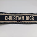 Wicker Basket Beige×navy Natural wicker×Dior oblique jacquard 63-MA-0211ウィッカー バケット ベージュ×ネイビー ナチュラルウィッカー×ディオール オブリーク ジャカード 63-MA-0211