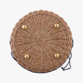 Wicker Basket Beige×navy Natural wicker×Dior oblique jacquard 63-MA-0211ウィッカー バケット ベージュ×ネイビー ナチュラルウィッカー×ディオール オブリーク ジャカード 63-MA-0211