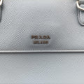 Half Flap Double Turn Lock Blue SAFFIANO Leather BN2821 14/Cハーフフラップダブルターンロック ブルー サフィアーノレザー BN2821 14/C