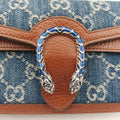 Dionysus Blue×brown denim×leather 476432 ディオニュソス ブルー×ブラウン デニム×レザー 476432 