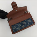 Dionysus Blue×brown denim×leather 476432 ディオニュソス ブルー×ブラウン デニム×レザー 476432 