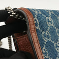 Dionysus Blue×brown denim×leather 476432 ディオニュソス ブルー×ブラウン デニム×レザー 476432 