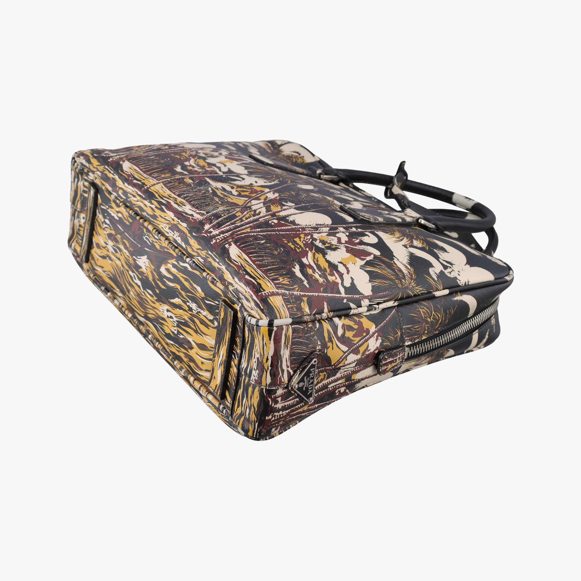 Convertible Bauletto Floral Print Multicolour SAFFIANO Leather 7/Eコンバーチブル バウレット フラワープリント マルチカラー サフィアーノレザー 7/E