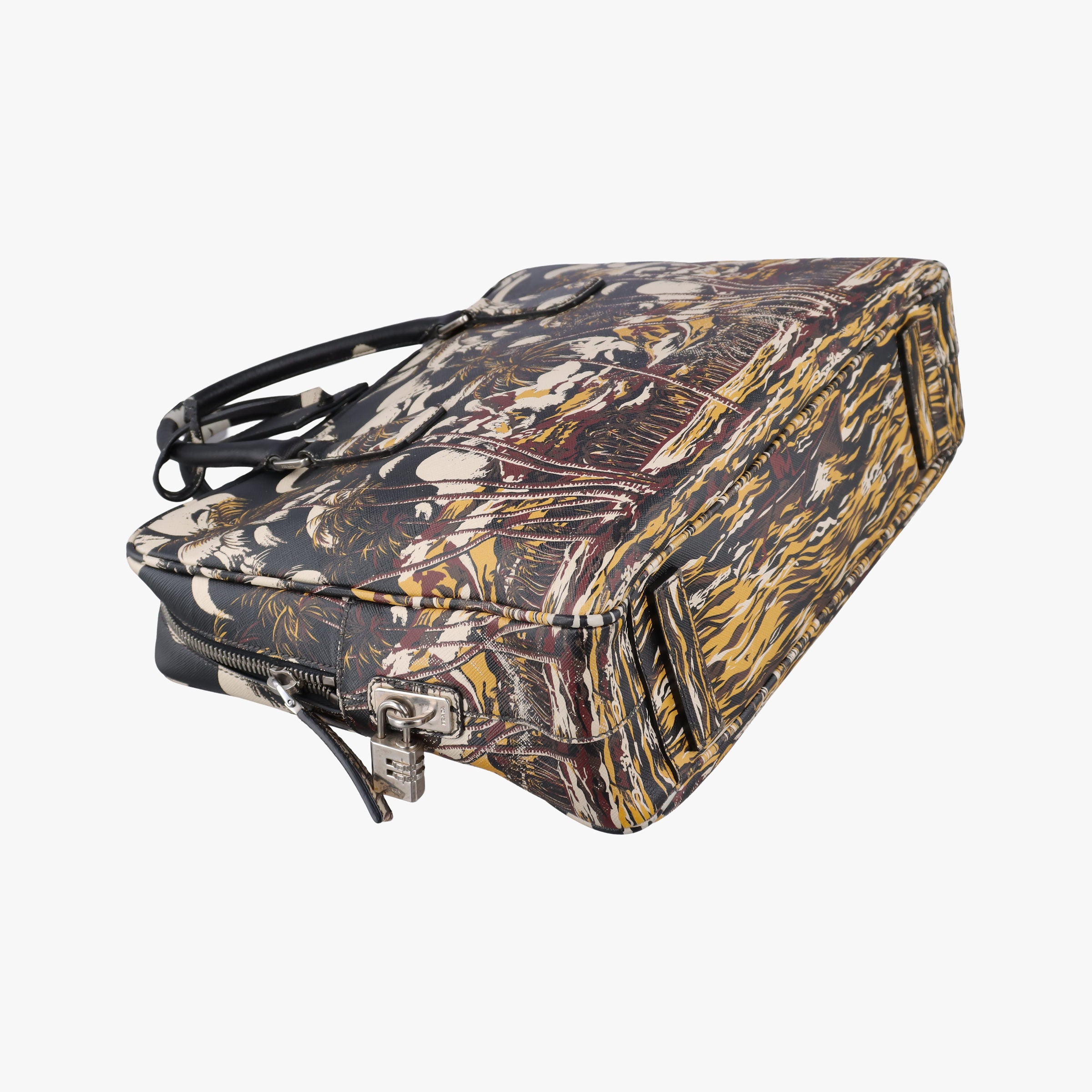 Convertible Bauletto Floral Print Multicolour SAFFIANO Leather 7/Eコンバーチブル バウレット フラワープリント マルチカラー サフィアーノレザー 7/E