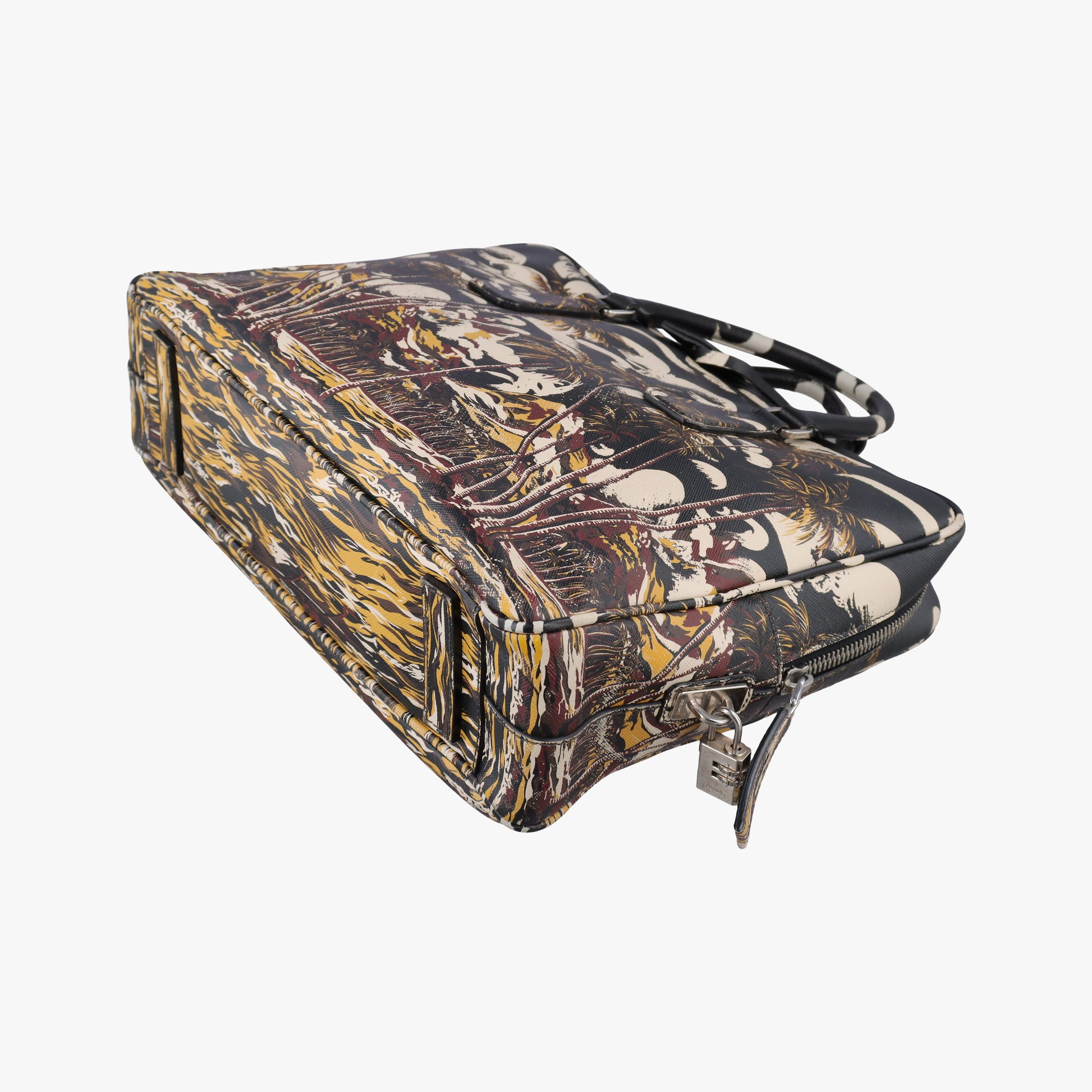 Convertible Bauletto Floral Print Multicolour SAFFIANO Leather 7/Eコンバーチブル バウレット フラワープリント マルチカラー サフィアーノレザー 7/E