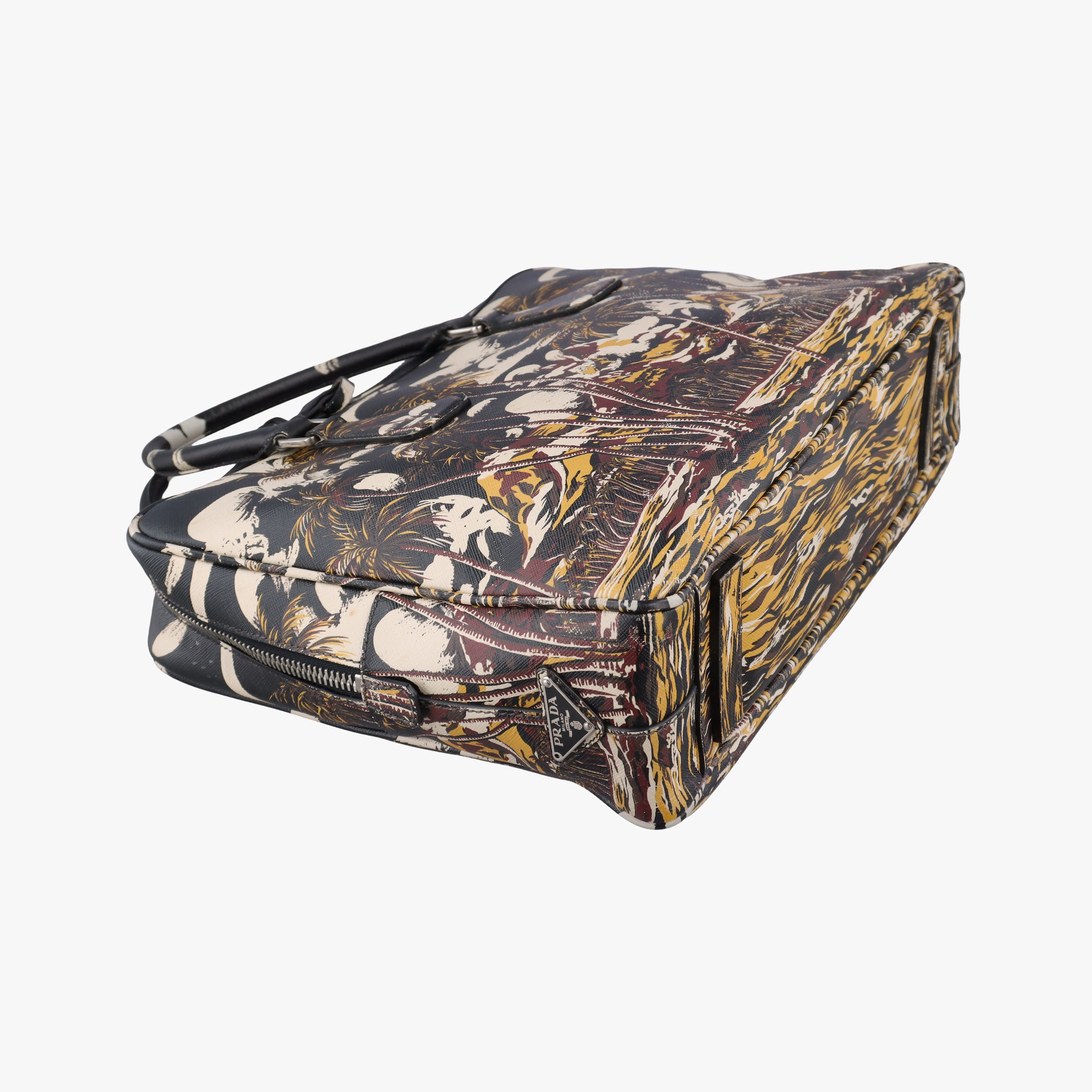 Convertible Bauletto Floral Print Multicolour SAFFIANO Leather 7/Eコンバーチブル バウレット フラワープリント マルチカラー サフィアーノレザー 7/E