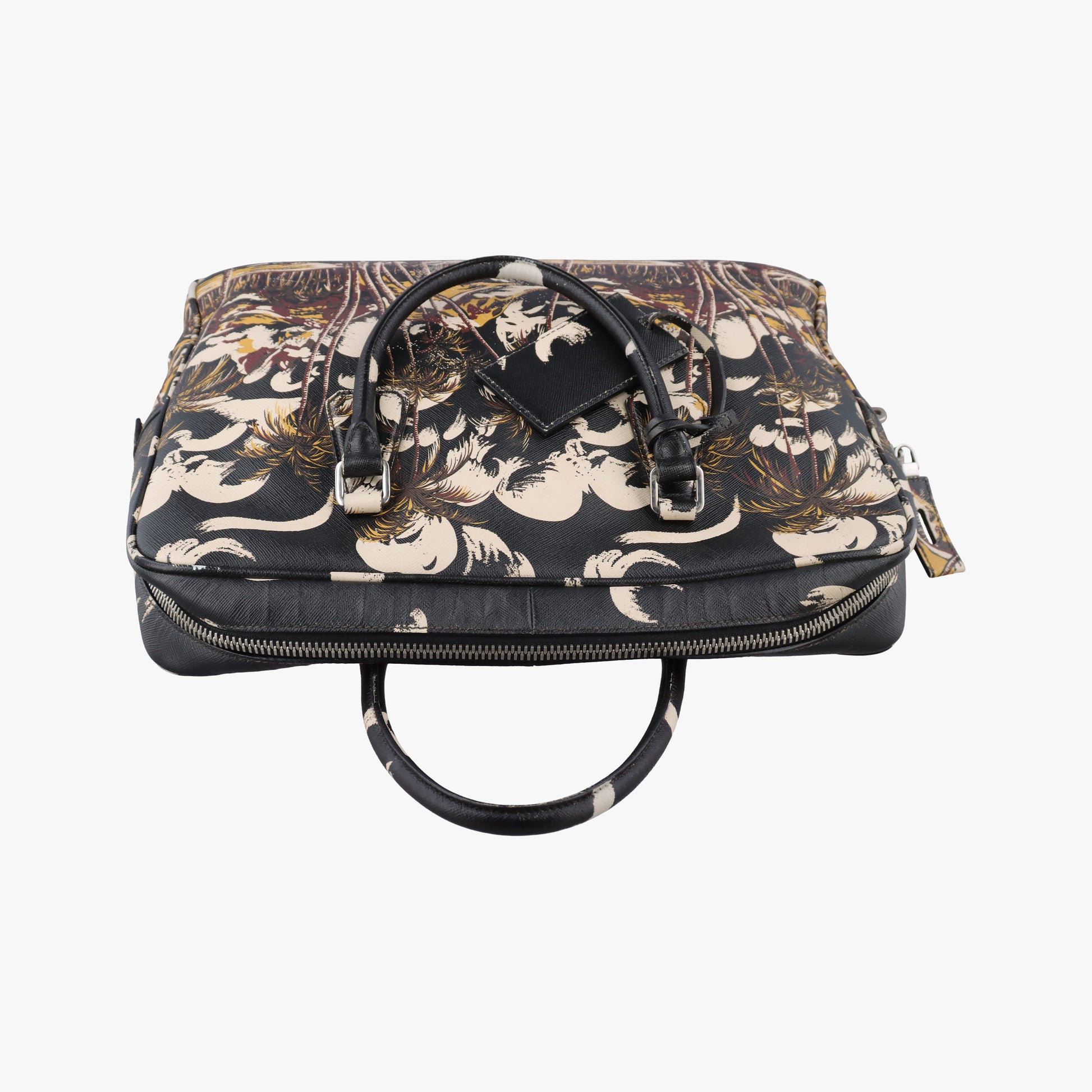 Convertible Bauletto Floral Print Multicolour SAFFIANO Leather 7/Eコンバーチブル バウレット フラワープリント マルチカラー サフィアーノレザー 7/E