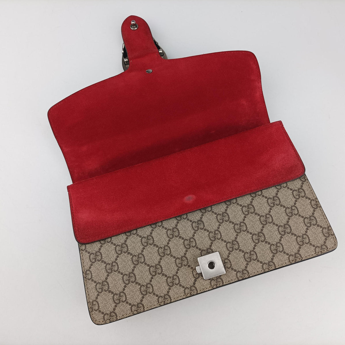 Dionysus Beige x Red PVC coated canvas × suede 400249 I019424516ディオニュソス ベージュ×レッド PVCコーティングキャンバス × スエード 400249 I019424516