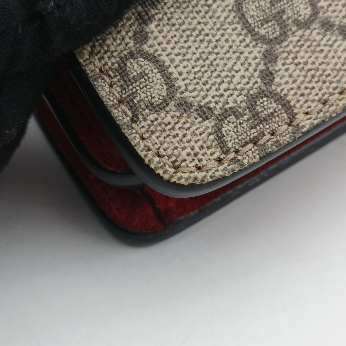 Dionysus Beige x Red PVC coated canvas × suede 400249 I019424516ディオニュソス ベージュ×レッド PVCコーティングキャンバス × スエード 400249 I019424516