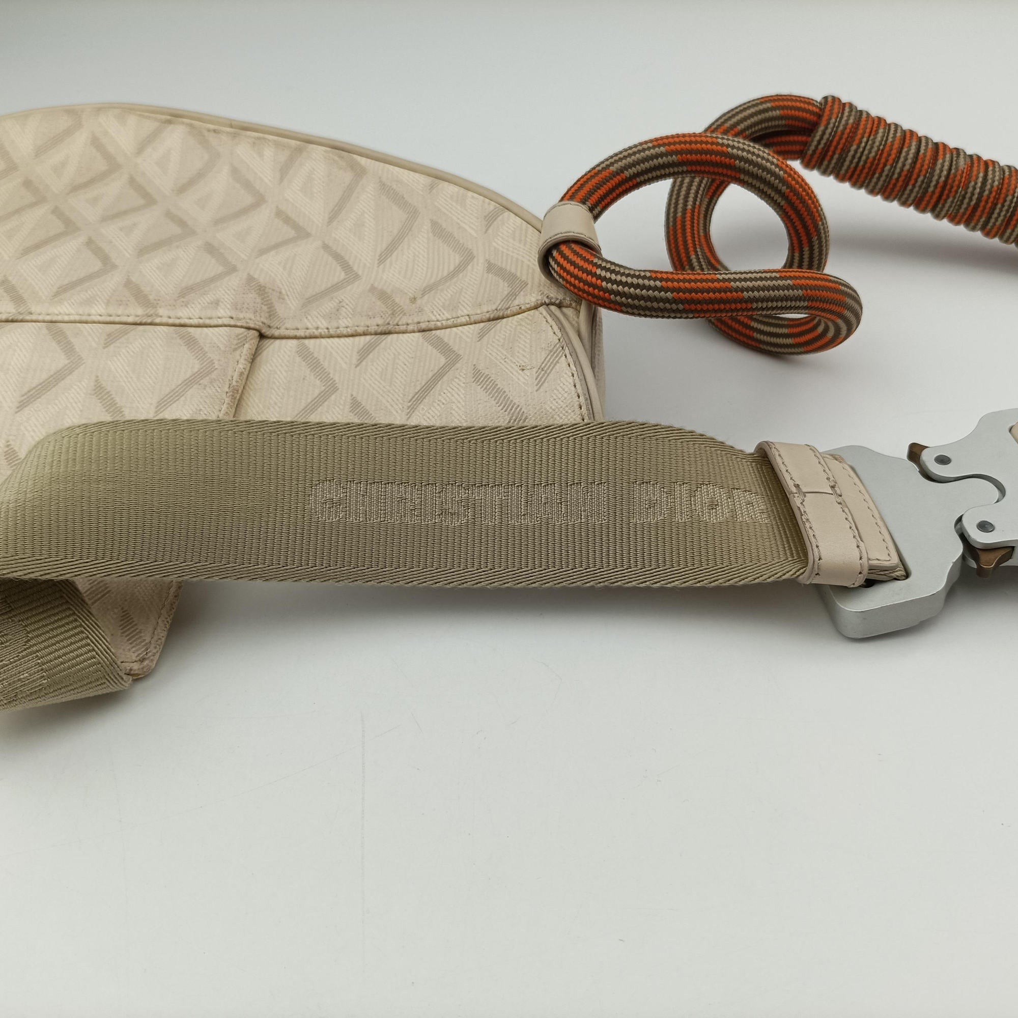 Saddle Beige PVC coated canvas × leather 29-BO-0232サドル ベージュ PVCコーティングキャンバス×レザー 29-BO-0232