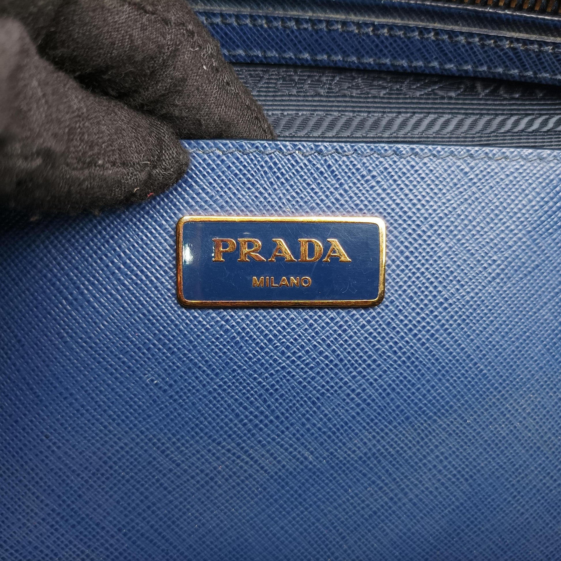 Galleria Blue SAFFIANO Leather BN1786 14/Hガレリア ブルー サフィアーノレザー BN1786 14/H