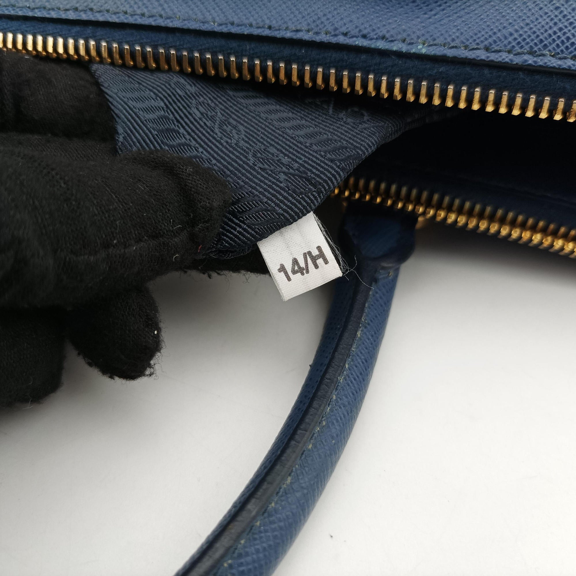 Galleria Blue SAFFIANO Leather BN1786 14/Hガレリア ブルー サフィアーノレザー BN1786 14/H