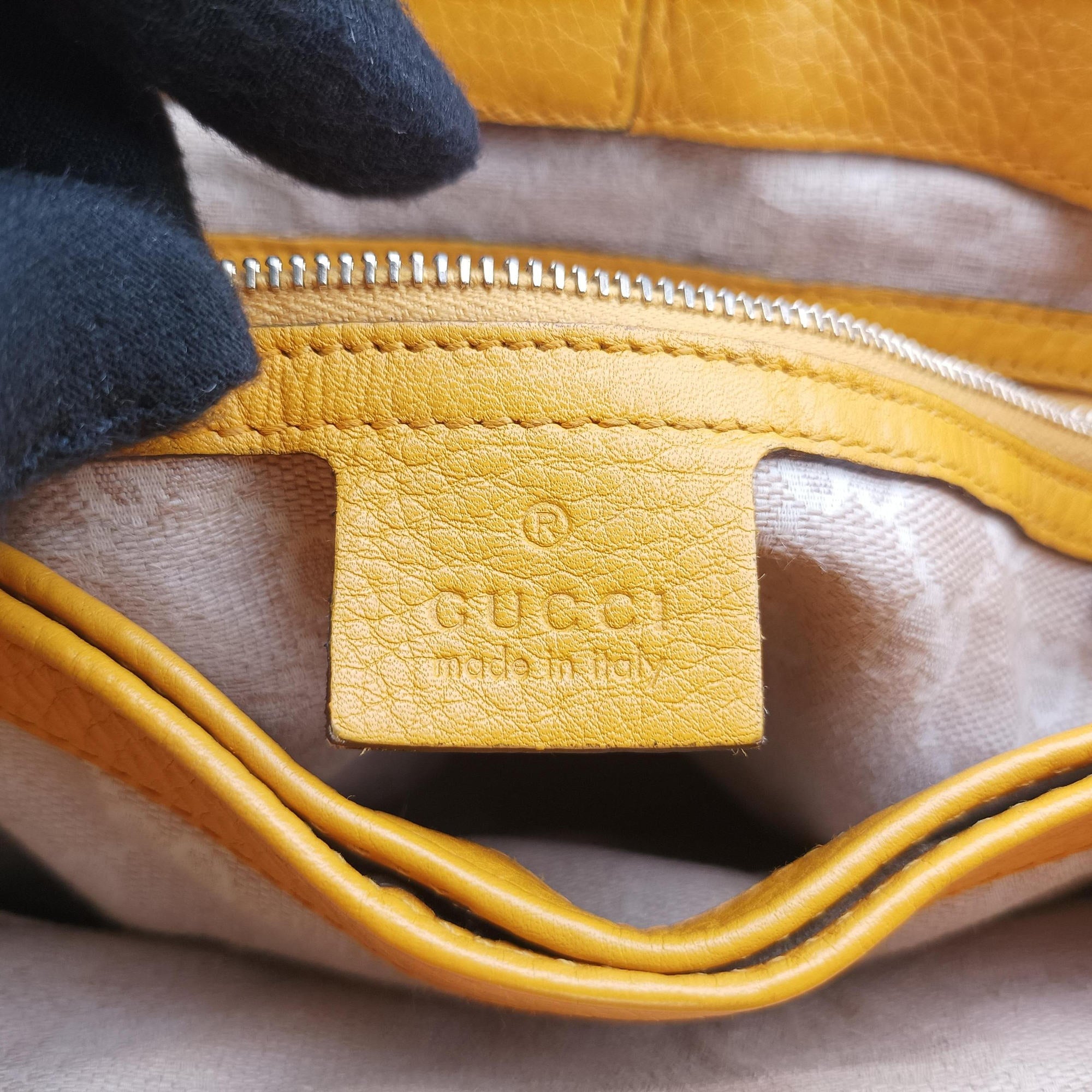 Bamboo Yellow Leather 308360 F013930873バンブー イエロー レザー 308360 F013930873