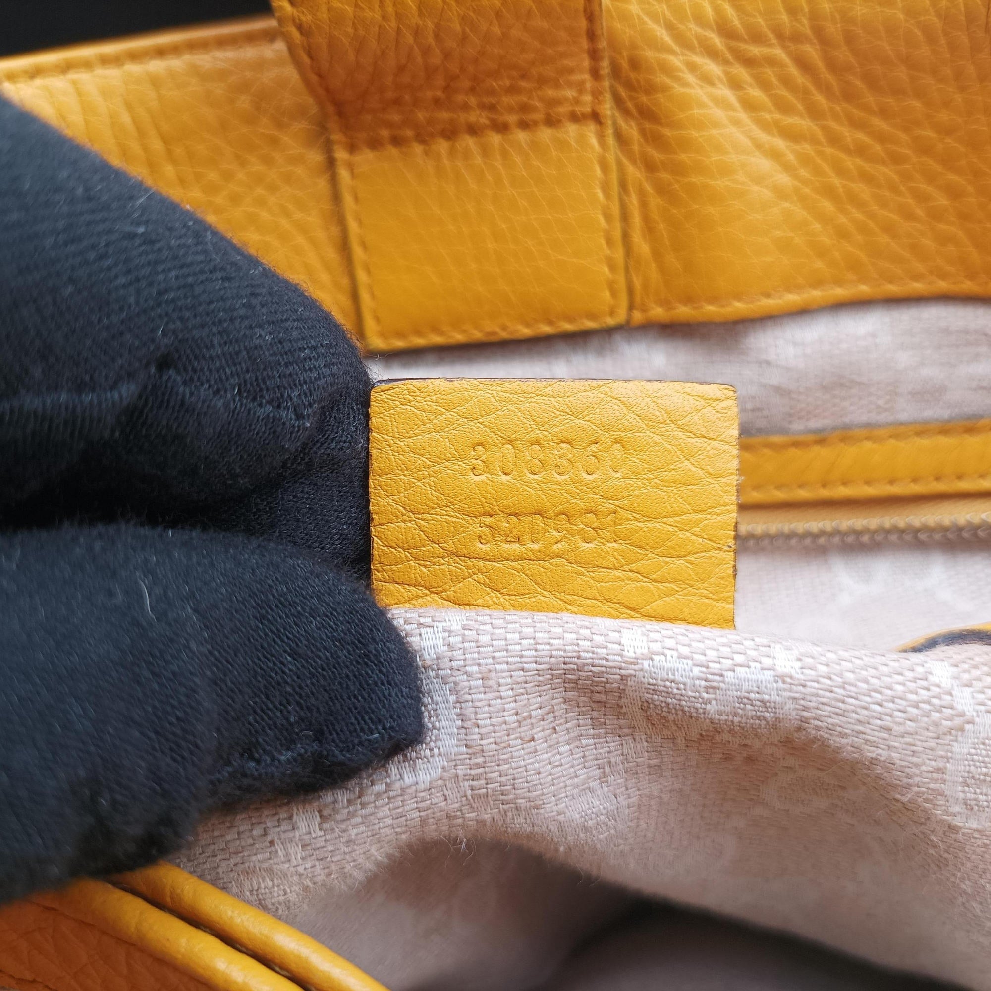 Bamboo Yellow Leather 308360 F013930873バンブー イエロー レザー 308360 F013930873