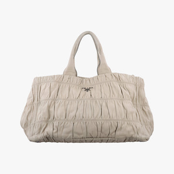 Gaufre Beige Nappa Leather 110ギャザー ベージュ ナッパレザー 110