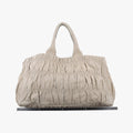 Gaufre Beige Nappa Leather 110ギャザー ベージュ ナッパレザー 110