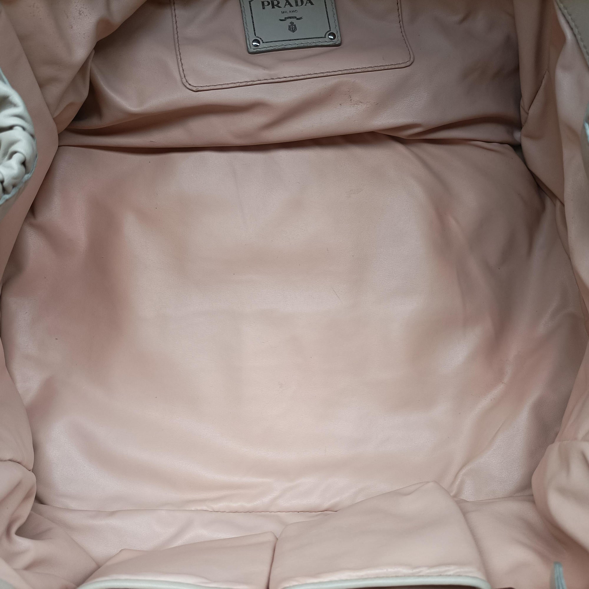 Gaufre Beige Nappa Leather 110ギャザー ベージュ ナッパレザー 110
