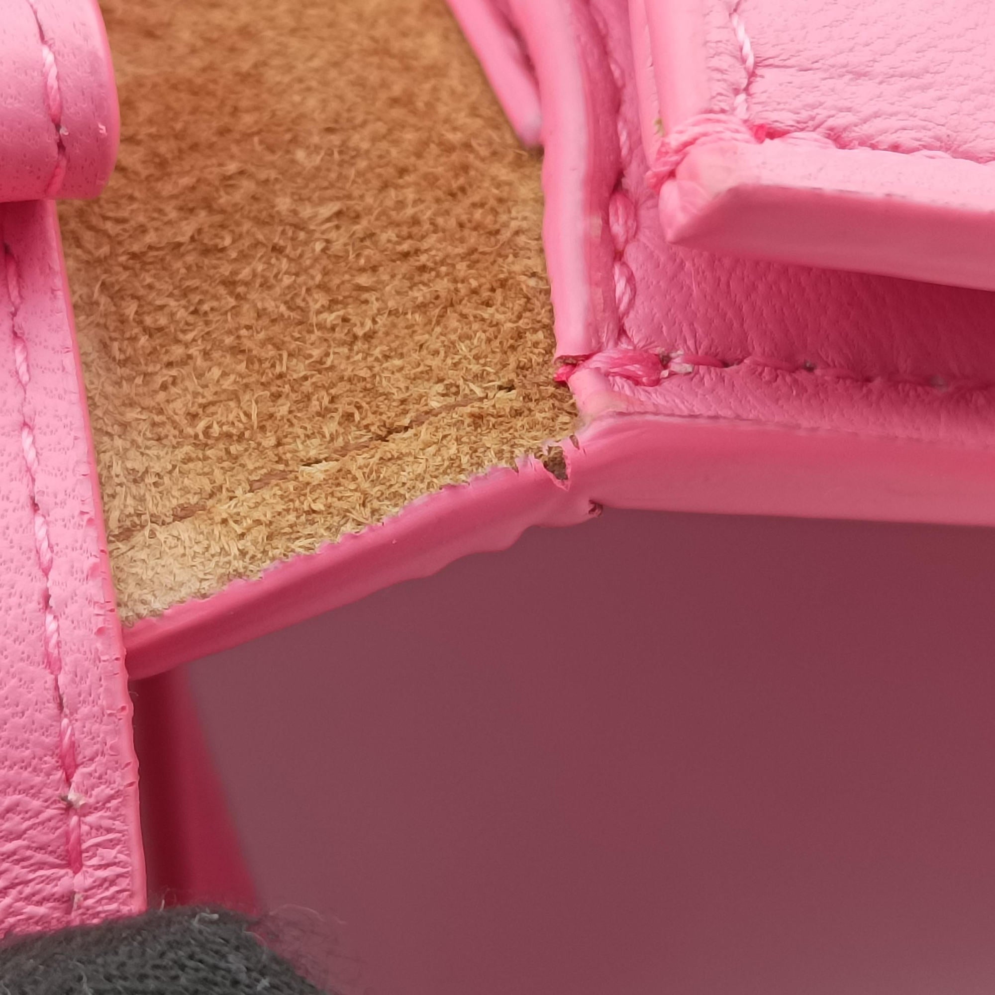 Cassette Pink lambskin IC Chipカセット ピンク ラムスキン ICチップ
