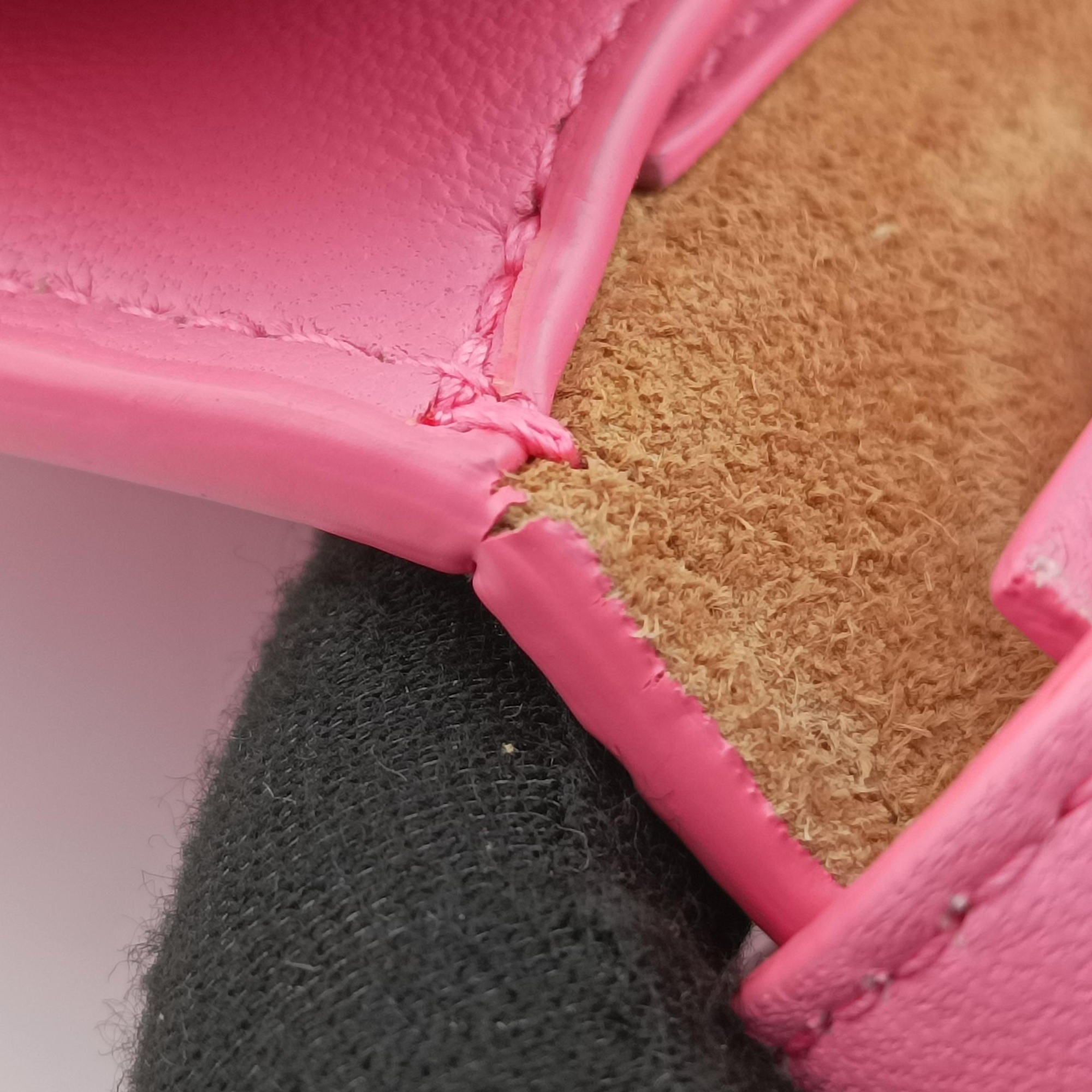 Cassette Pink lambskin IC Chipカセット ピンク ラムスキン ICチップ