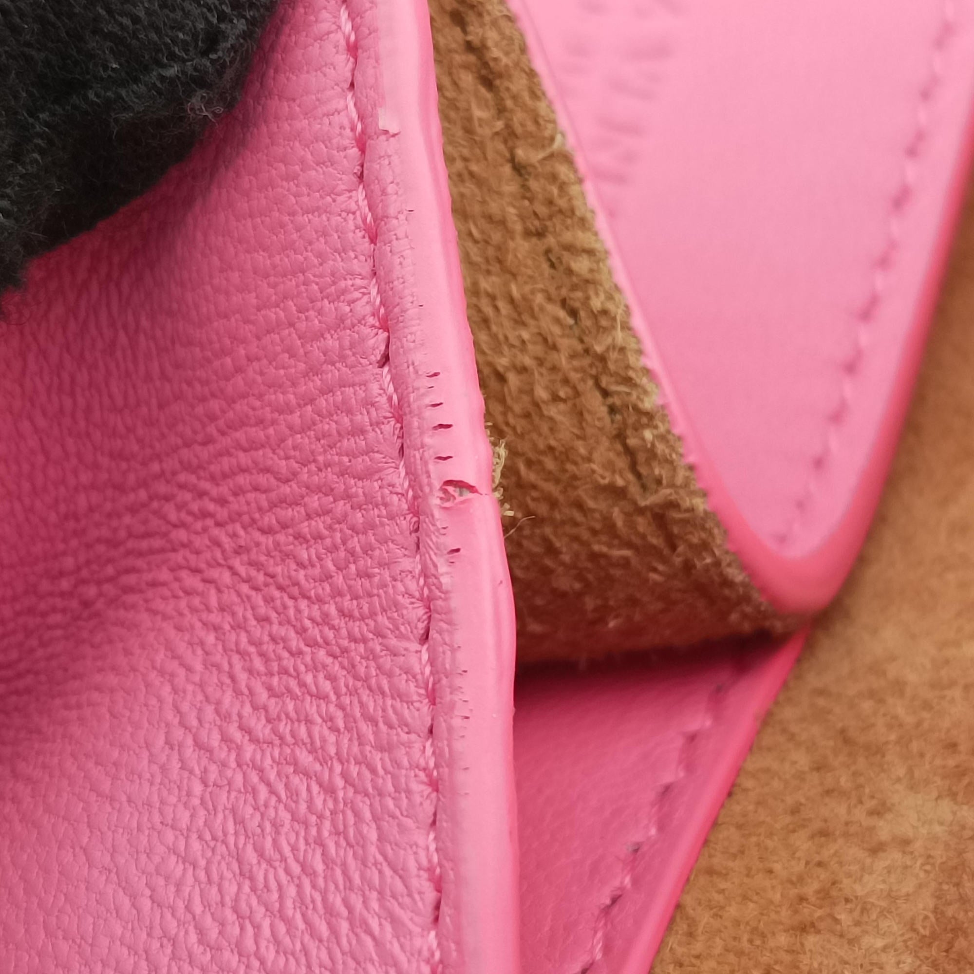 Cassette Pink lambskin IC Chipカセット ピンク ラムスキン ICチップ